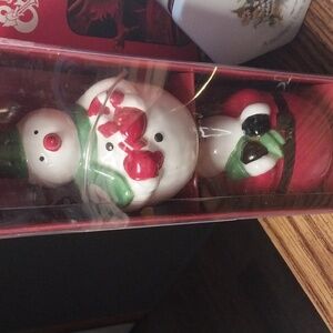 Snowman & santa salt & pepper